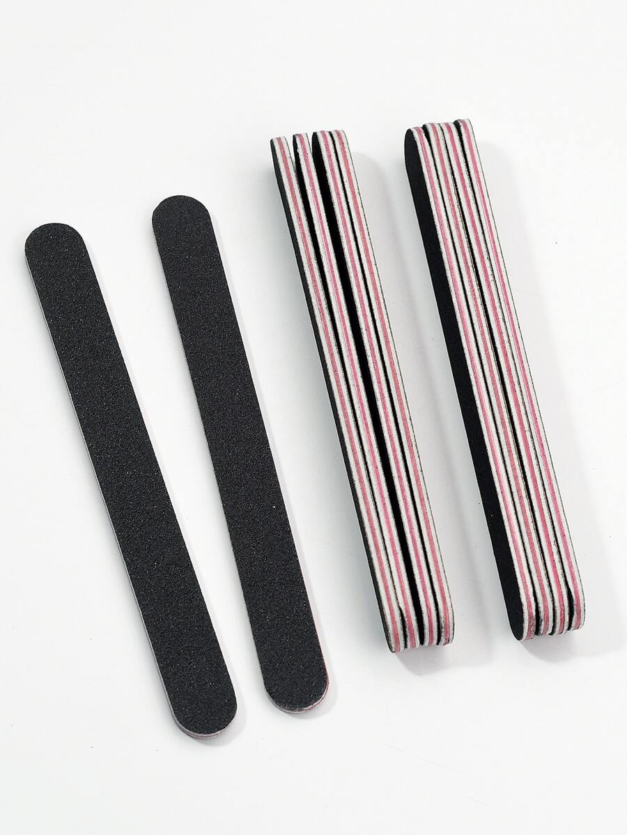 10pcs 100/180 Grit Nail Files Double Sided Emery Board Washable Emery Boards Reusable Nail Buffers Manicure Tools For Natural Nails Acrylic Nails Home And Salon Use,Nail Supplies,Nail Tools,Nail Art Tools,Back To School,Nails,Nail Tools For Press On Nails