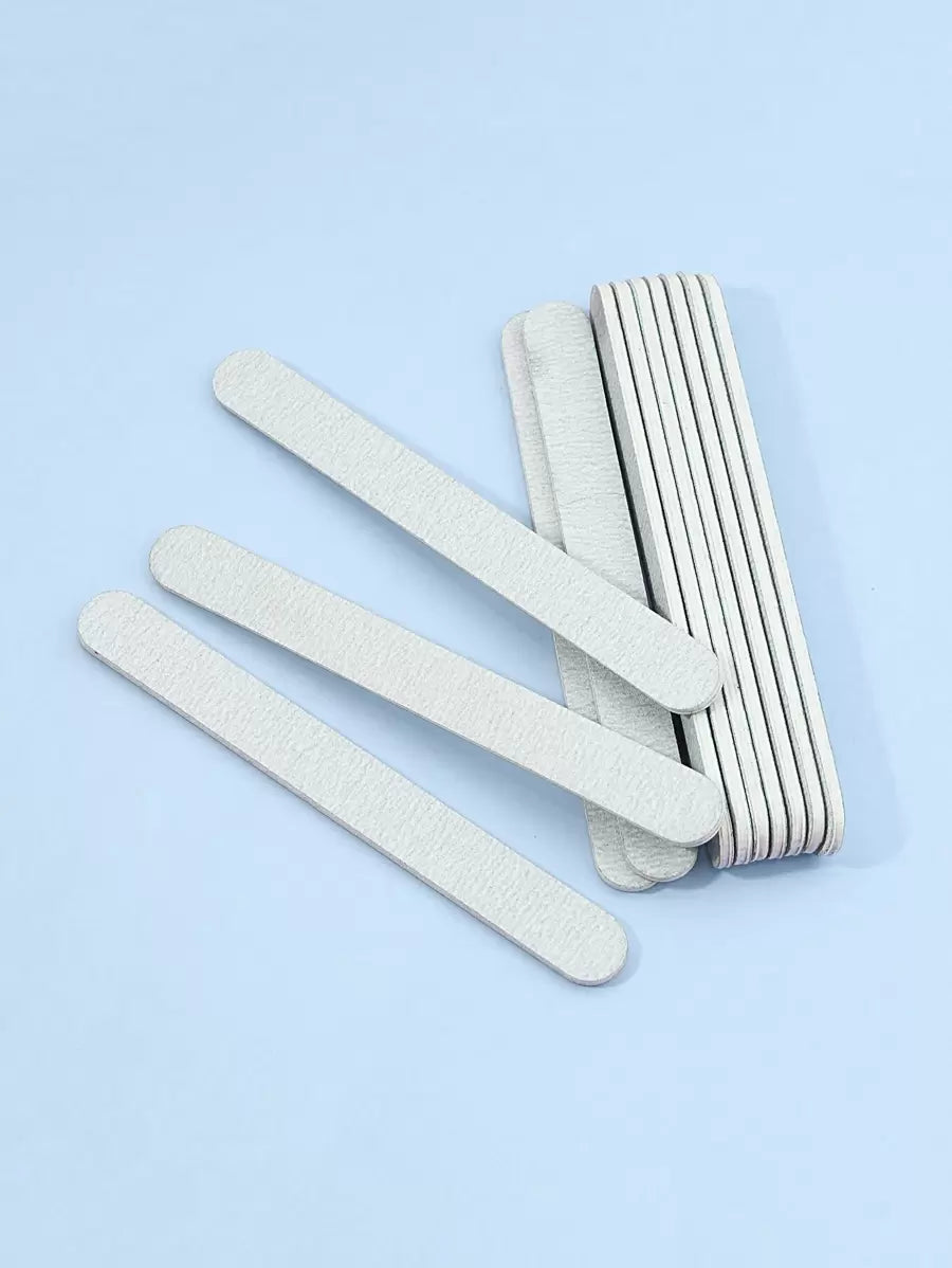 10pcs 100/180 Grit Nail Files Double Sided Emery Board Washable Emery Boards Reusable Nail Buffers Manicure Tools For Natural Nails Acrylic Nails Home And Salon Use,Nail Supplies,Nail Tools,Nail Art Tools,Back To School,Nails,Nail Tools For Press On Nails