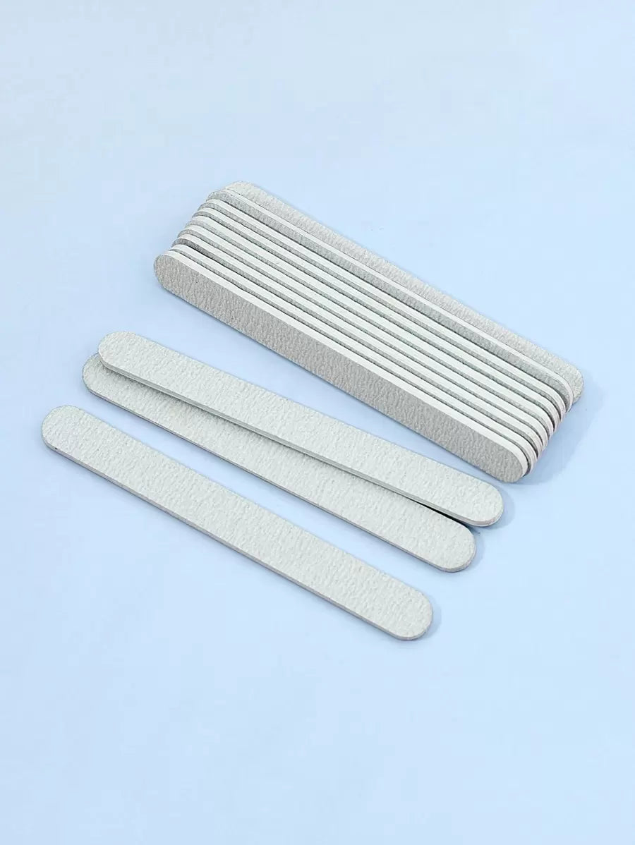 10pcs 100/180 Grit Nail Files Double Sided Emery Board Washable Emery Boards Reusable Nail Buffers Manicure Tools For Natural Nails Acrylic Nails Home And Salon Use,Nail Supplies,Nail Tools,Nail Art Tools,Back To School,Nails,Nail Tools For Press On Nails