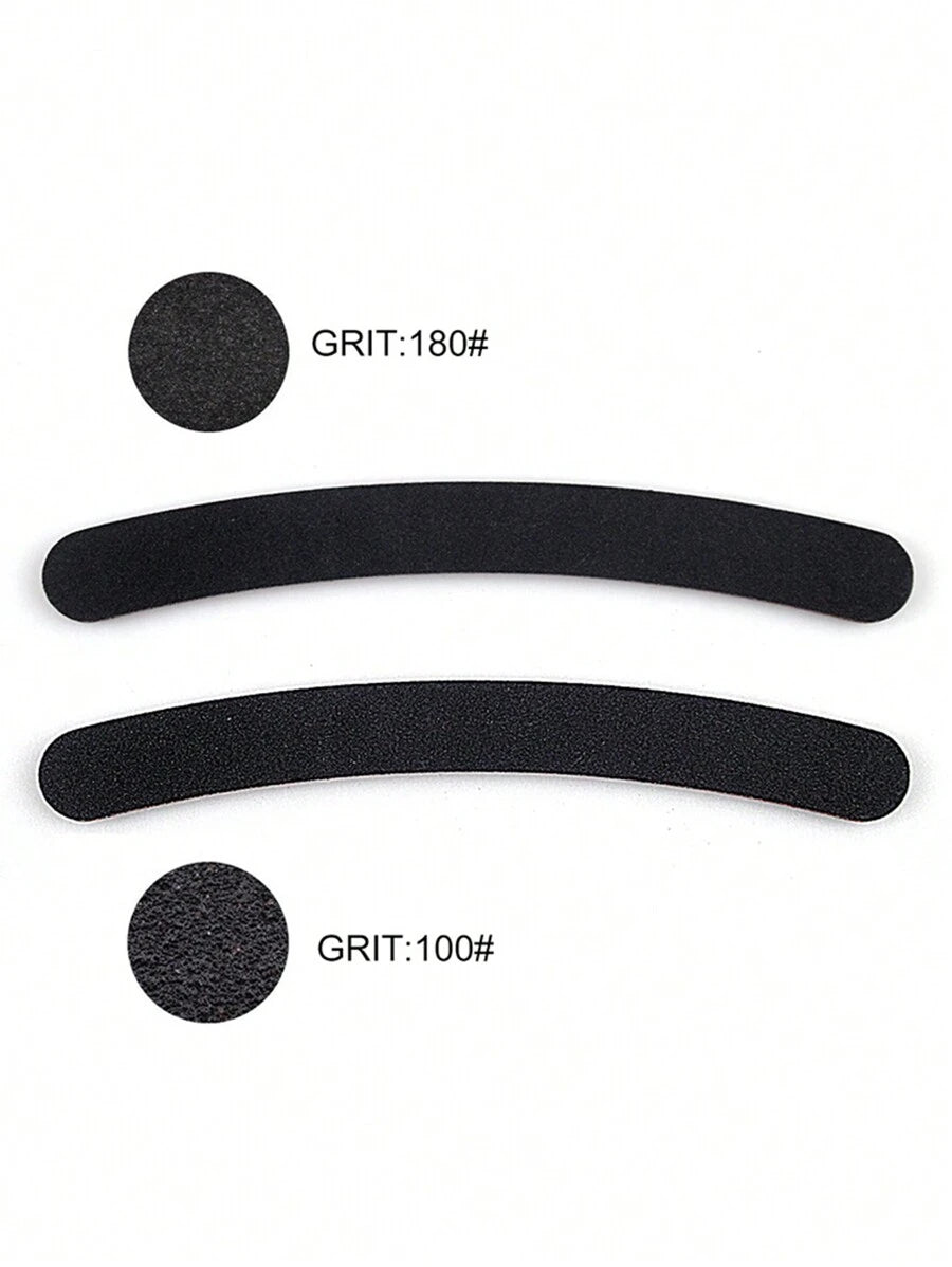 10pcs 100/180 Grit Nail Files Double Sided Emery Board Washable Emery Boards Reusable Nail Buffers Manicure Tools For Natural Nails Acrylic Nails Home And Salon Use,Nail Supplies,Nail Tools,Nail Art Tools,Back To School,Nails,Nail Tools For Press On Nails