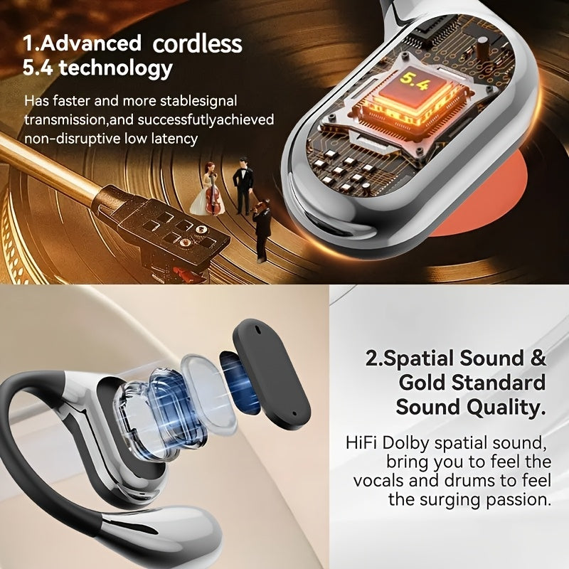 Auriculares de Tradução - 144 Idiomas e Acentos, Tradução em Tempo Real, Conexão Sem Fio, para IOS e Android, Perfeitos para Viagens e Aprendizagem de Negócios, Viagens, Tradutores de Moda