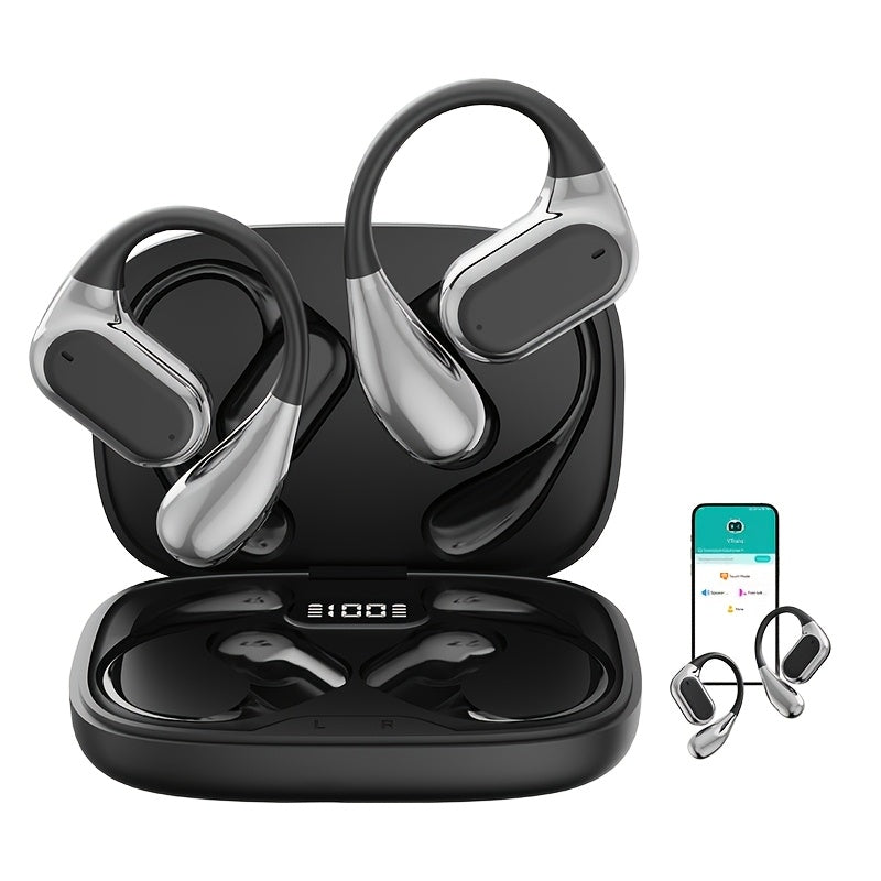 Auriculares de Tradução - 144 Idiomas e Acentos, Tradução em Tempo Real, Conexão Sem Fio, para IOS e Android, Perfeitos para Viagens e Aprendizagem de Negócios, Viagens, Tradutores de Moda