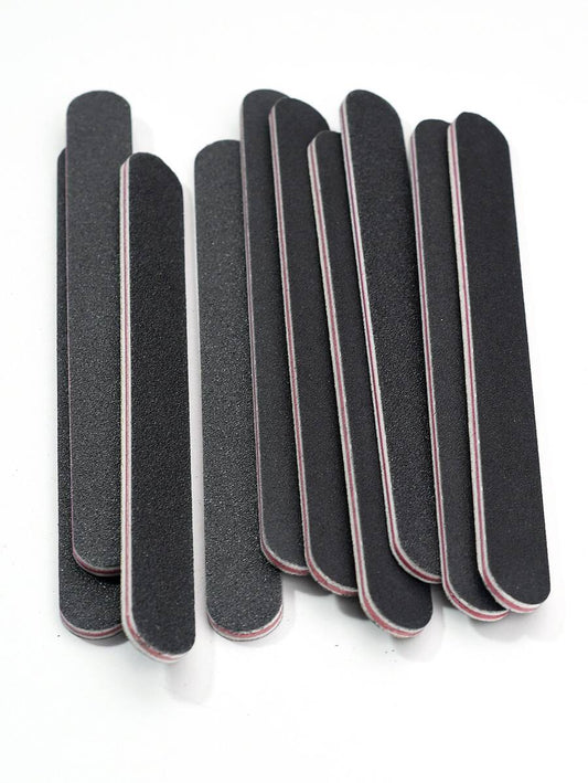 10pcs 100/180 Grit Nail Files Double Sided Emery Board Washable Emery Boards Reusable Nail Buffers Manicure Tools For Natural Nails Acrylic Nails Home And Salon Use,Nail Supplies,Nail Tools,Nail Art Tools,Back To School,Nails,Nail Tools For Press On Nails