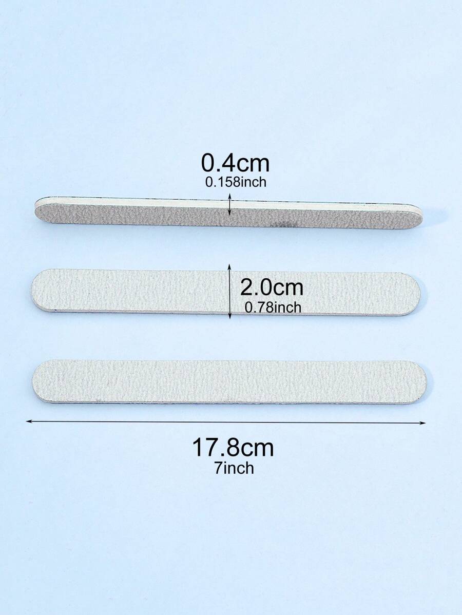 10pcs 100/180 Grit Nail Files Double Sided Emery Board Washable Emery Boards Reusable Nail Buffers Manicure Tools For Natural Nails Acrylic Nails Home And Salon Use,Nail Supplies,Nail Tools,Nail Art Tools,Back To School,Nails,Nail Tools For Press On Nails