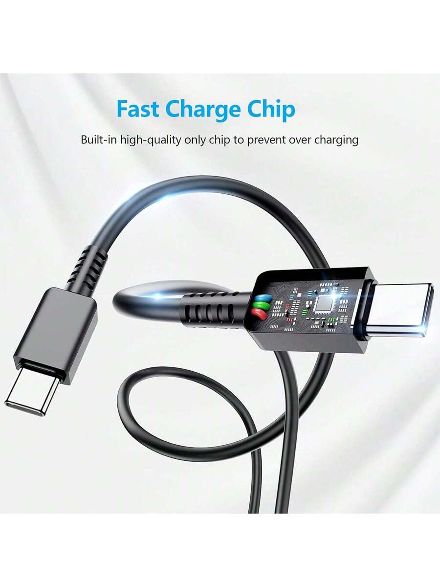 USB C Charger,Samsung Type C Charger 25W Super Fast Wall Charger With USB C To Type C Fast Charging Cable,Compatible With Samsung Galaxy S25 S24 S23 S22 S21 S21+/S21 Ultra/S20/S20 Ultra/Note 20 Ultra/Note 10,Fast Charging Compatible With IPhone 16/15/Pro/